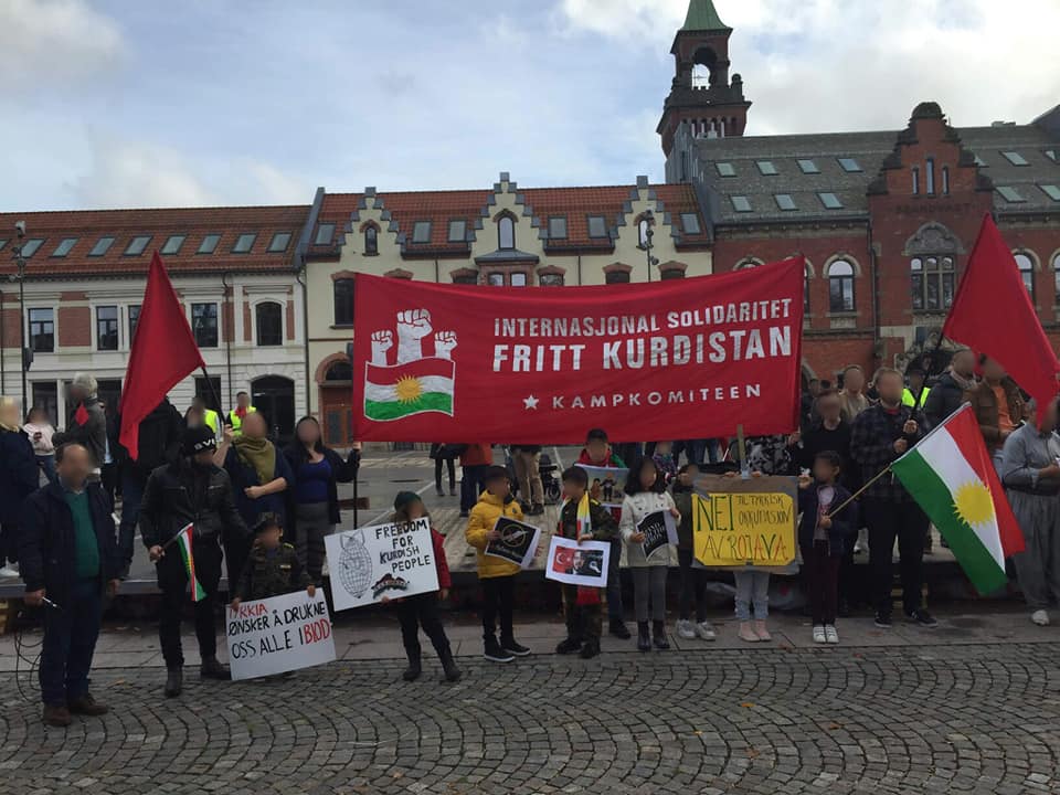 Støttemarkering for Rojava
